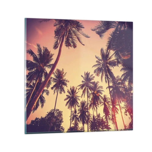 Impression sur verre - Image sur verre - Variation tropicale - 40x40 cm