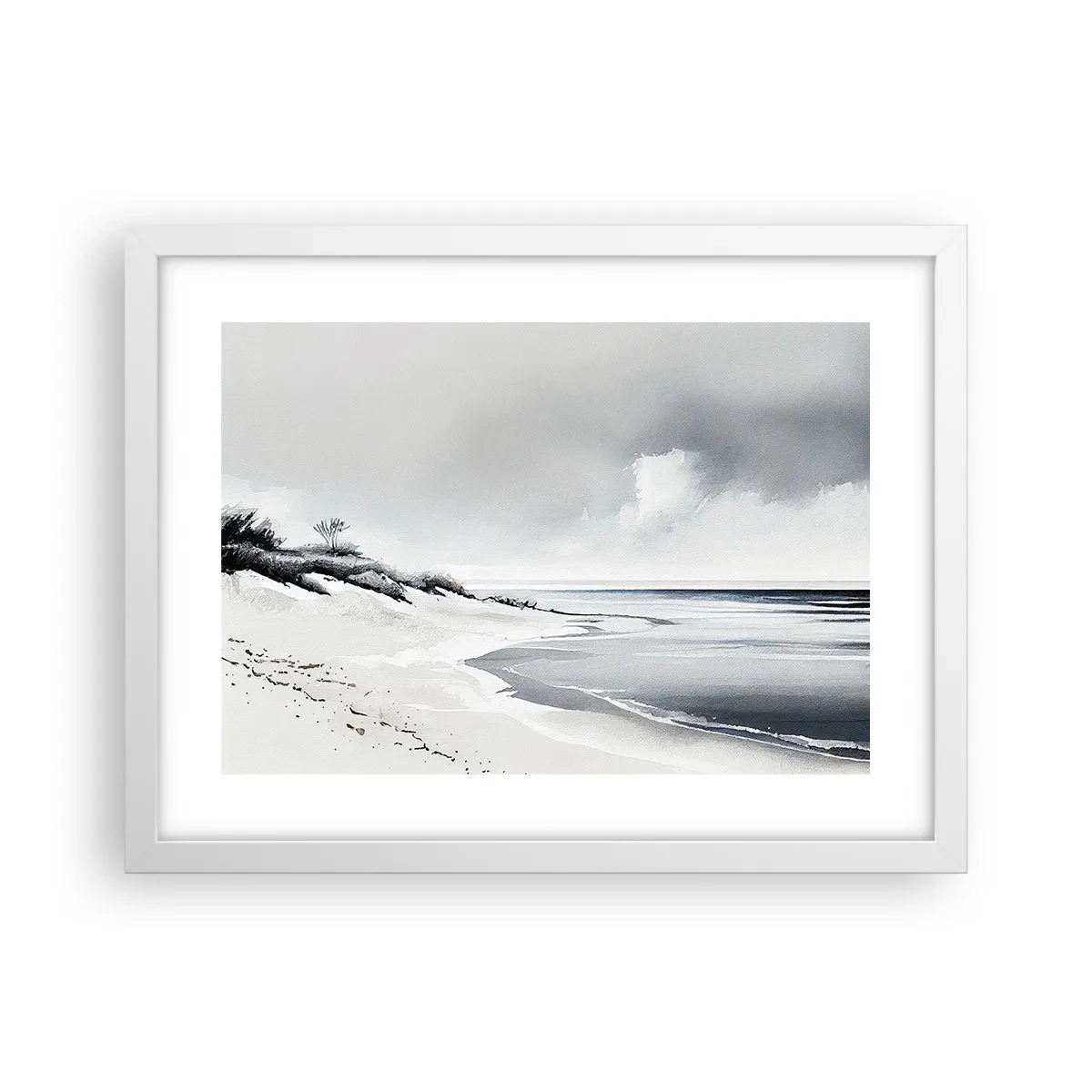 Affiche dans un cadre blanc - Poster - Ensemble depuis toujours - 40x30 cm