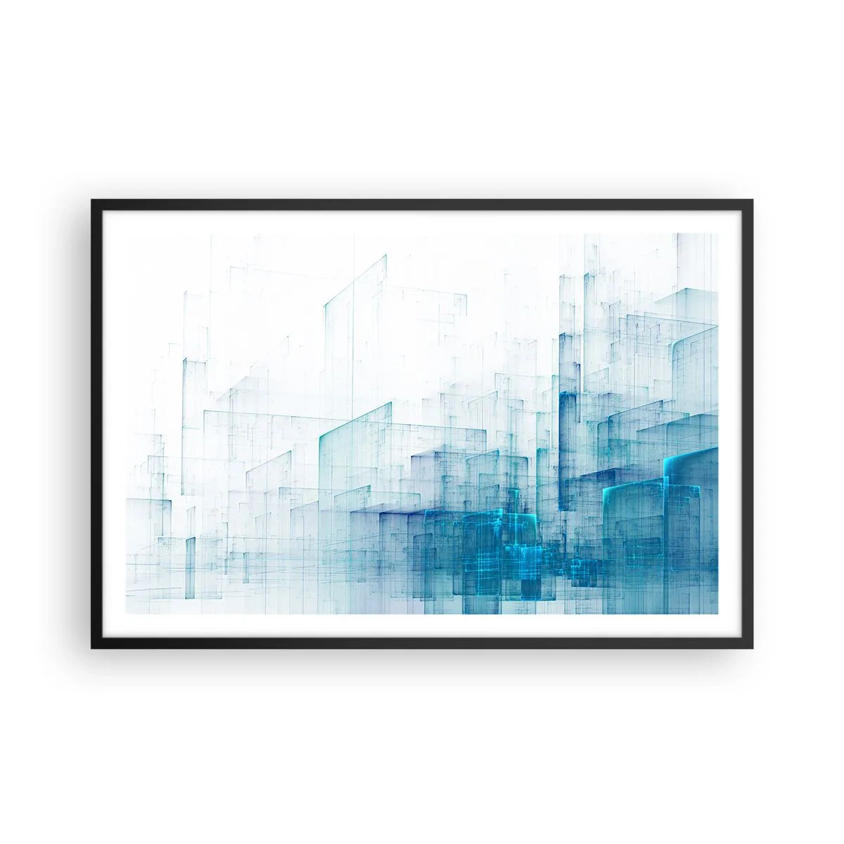 Affiche dans un cadre noir - Poster - Comment l’espace s’est formé - 91x61 cm