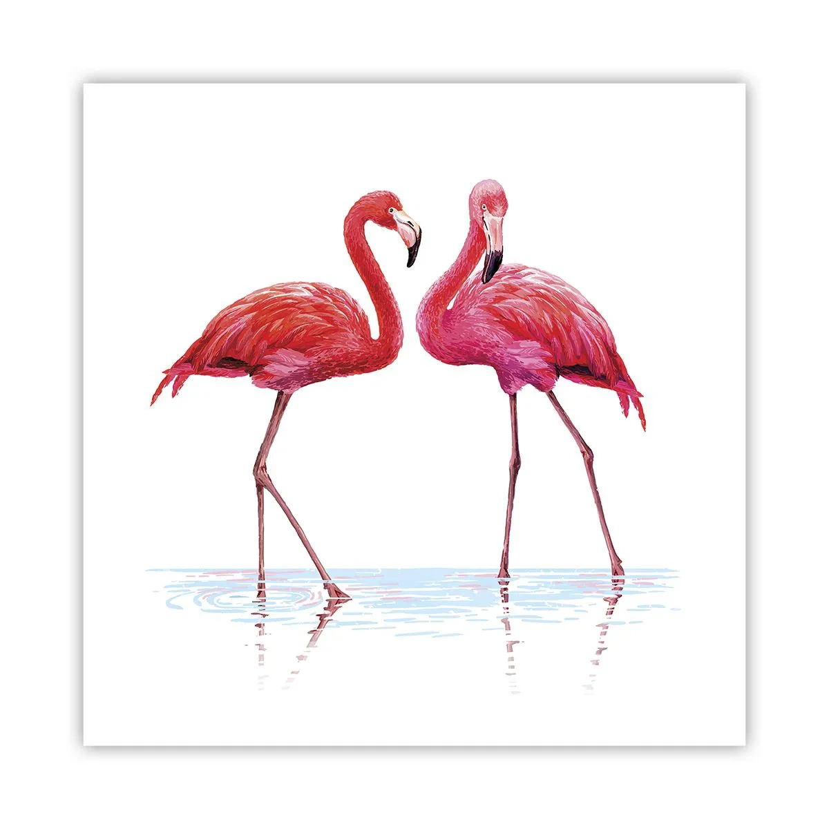 Affiche - Poster - Rendez-vous rose - 60x60 cm