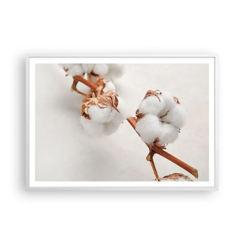 Affiche dans un cadre blanc - Poster - Seulement caliner - 100x70 cm