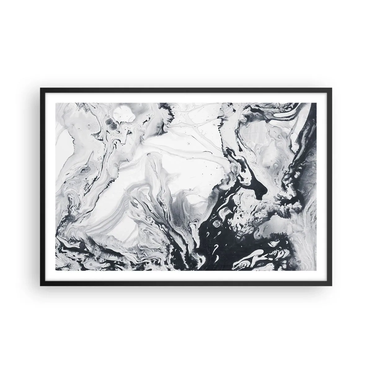 Affiche dans un cadre noir - Poster - Au centre de la Terre - 91x61 cm