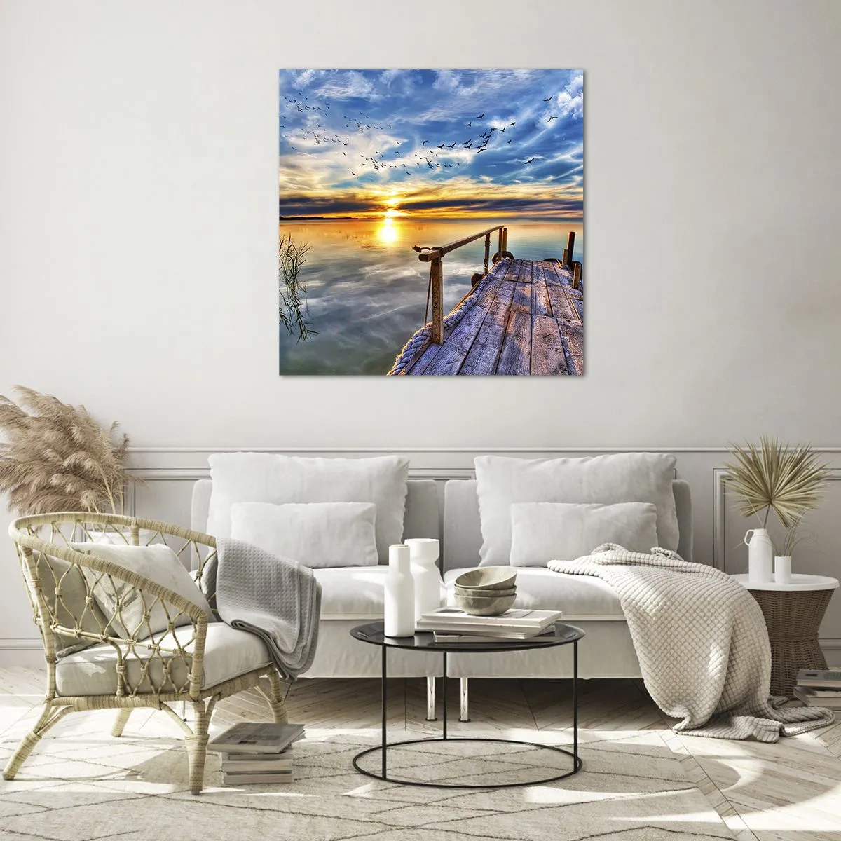 Impression sur verre - Image sur verre - Le vent se repose - 30x30 cm