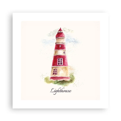 Affiche - Poster - Il y a toujours beau temps autour - 40x40 cm