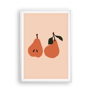Affiche dans un cadre blanc - Poster - La douceur elle-même - 70x100 cm