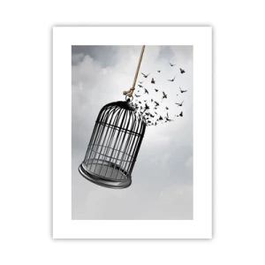 Affiche - Poster - Foie...Espoir...Liberté! - 30x40 cm