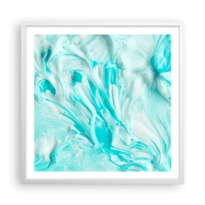 Affiche dans un cadre blanc - Poster - Ensemble pour toujours - 60x60 cm