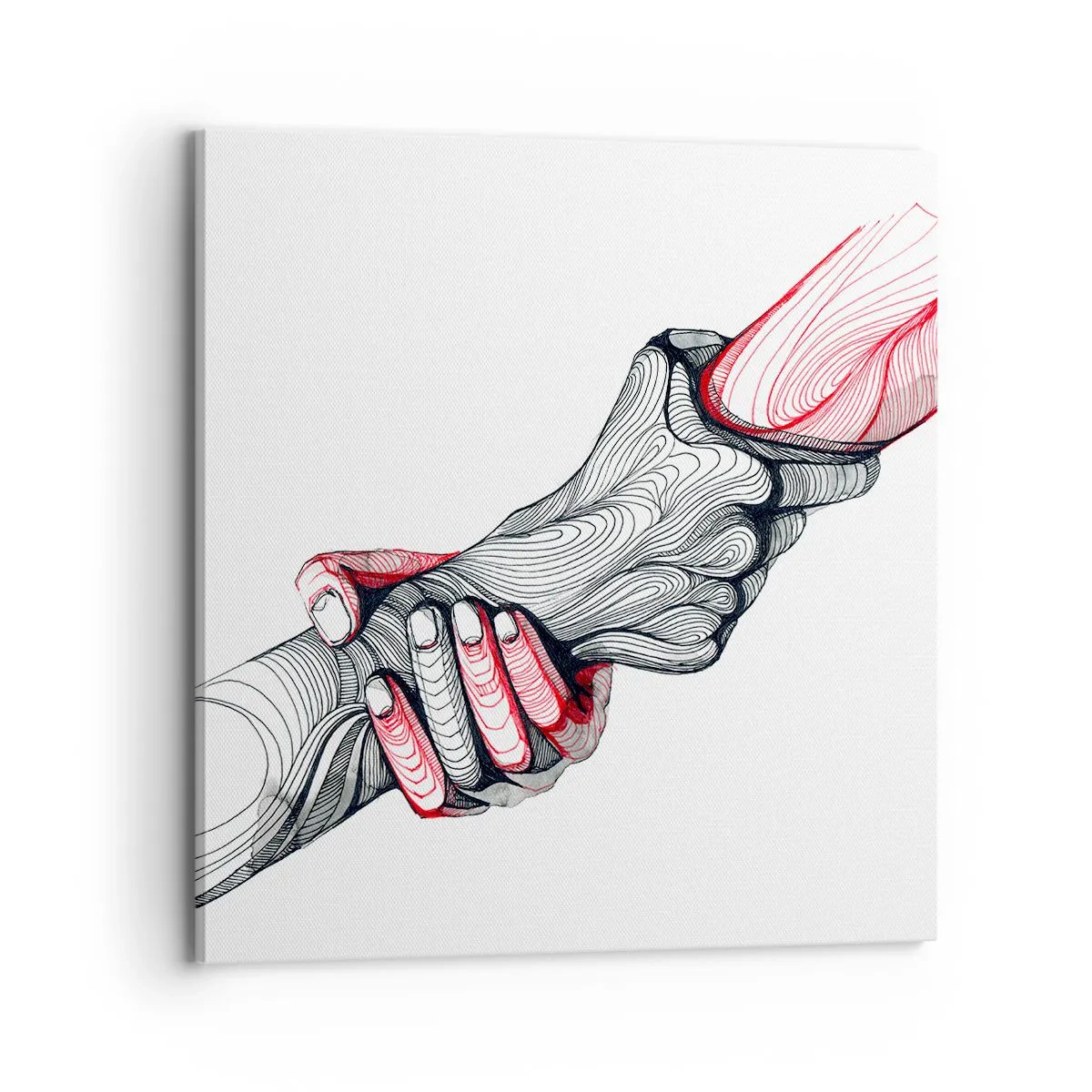 Impression sur toile - Image sur toile - Vous êtes entre de bonnes mains - 70x70 cm