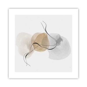 Affiche - Poster - Perles d'air - 40x40 cm