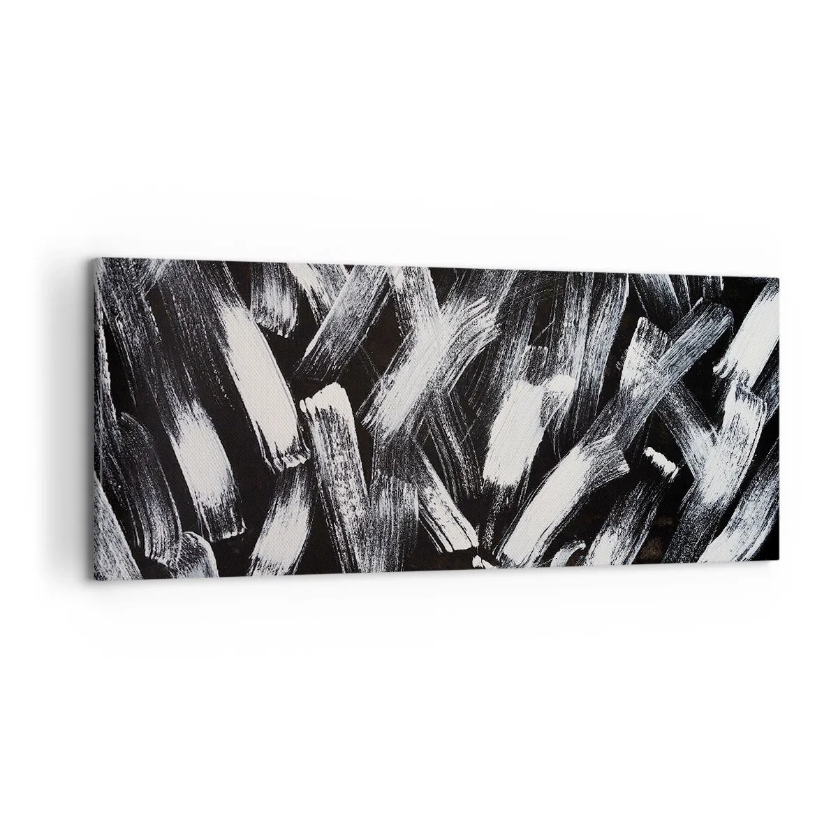 Impression sur toile - Image sur toile - L'abstraction dans l'esprit industriel - 100x40 cm