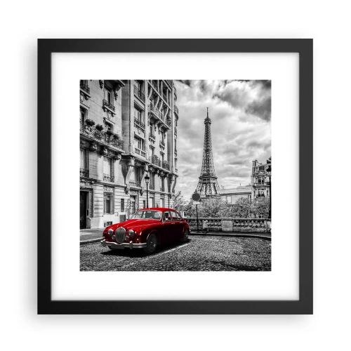 Affiche dans un cadre noir - Poster - Prédateur dans la ville - 30x30 cm