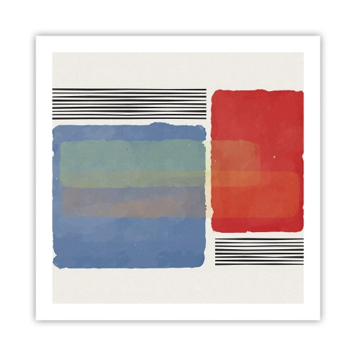 Affiche - Poster - Esprit et lettre de la géométrie - 60x60 cm