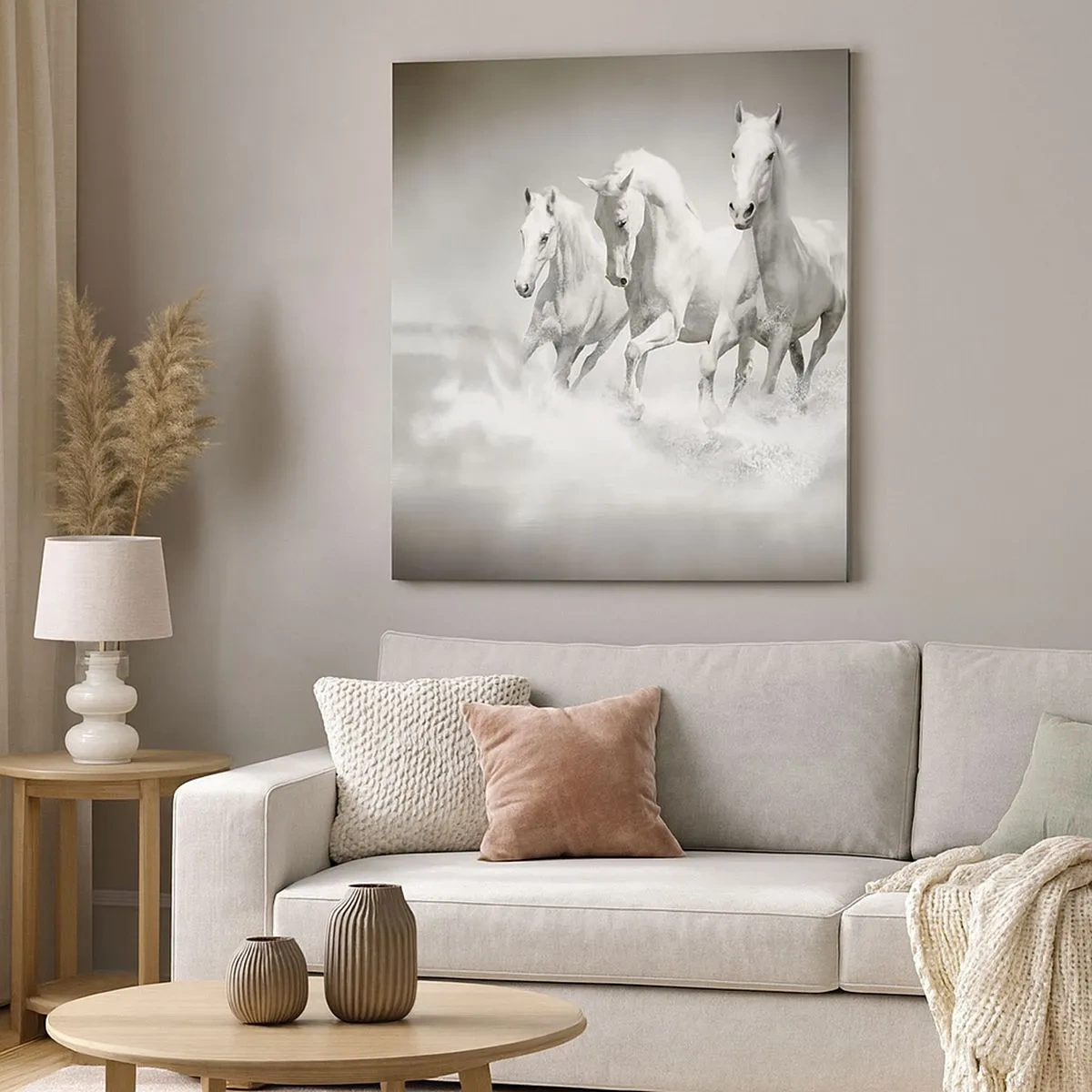 Impression sur toile - Image sur toile - La folie blanche - 30x30 cm