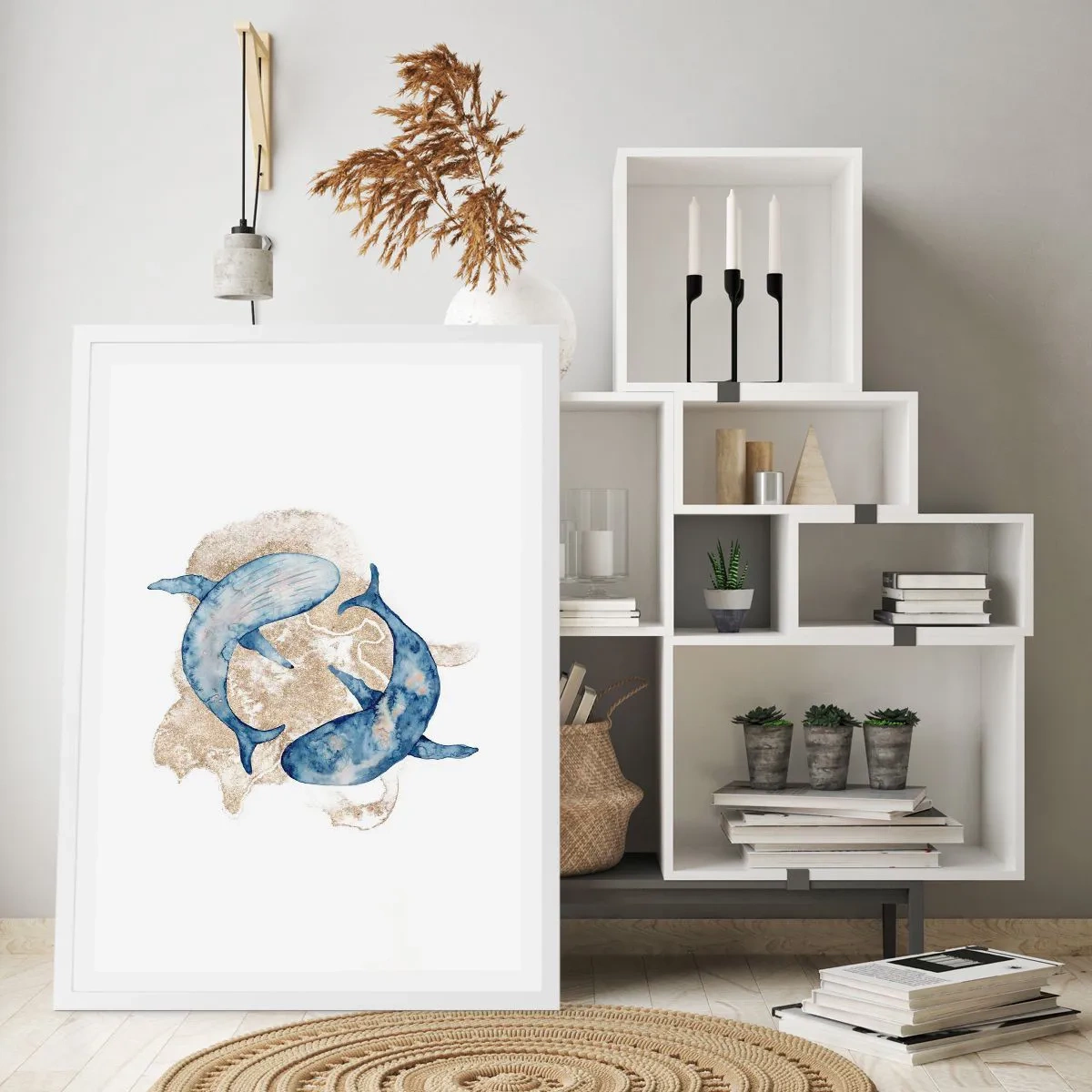 Affiche dans un cadre blanc - Poster - Amis ou amoureux? - 70x100 cm