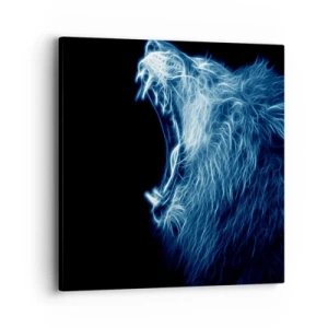 Impression sur toile - Image sur toile - La colère ardente du roi - 40x40 cm