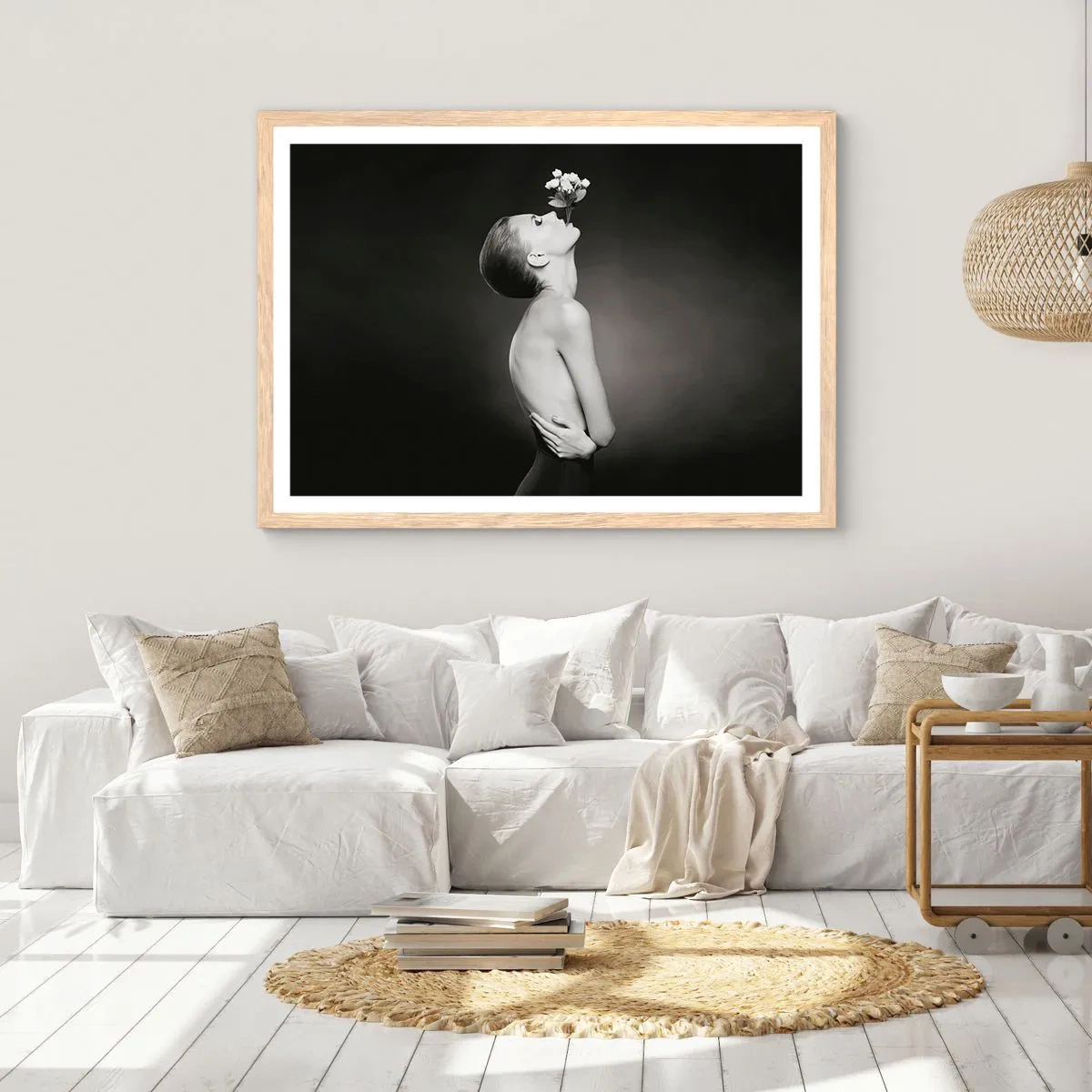 Affiche dans un chêne clair - Poster - Elégance excentrique - 40x30 cm