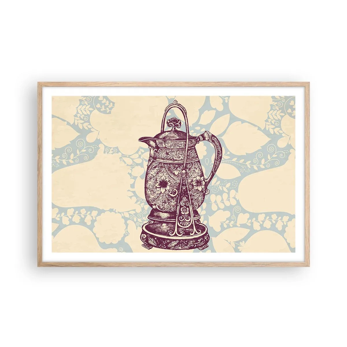 Affiche dans un chêne clair - Poster - La beauté du quotidien - 91x61 cm