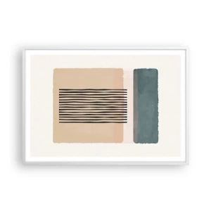 Affiche dans un cadre blanc - Poster - Tout est en ordre - 100x70 cm