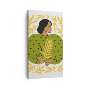 Impression sur toile - Image sur toile - Fille hawaïenne - 45x80 cm