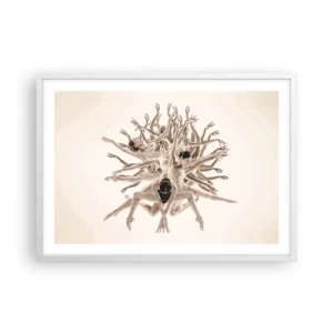 Affiche dans un cadre blanc - Poster - S'épanouir en danse - 70x50 cm