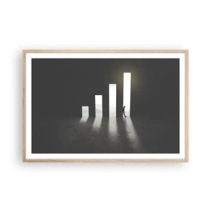 Affiche dans un chêne clair - Poster - Succès – impression - 91x61 cm