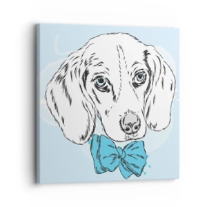 Impression sur toile - Image sur toile - L'élégance du chien - 30x30 cm