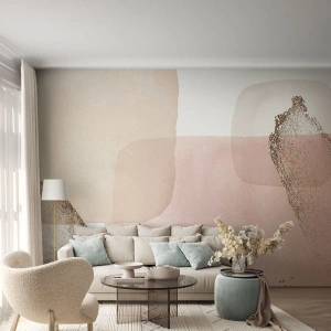 Papier Peint Photo Premium Canvas - Regard à travers la couleur - Abstraction, Morceau, Modèle moderne - 300x210 cm