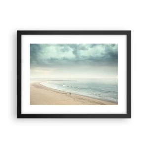 Affiche dans un cadre noir - Poster - à la recherche de la paix - 40x30 cm