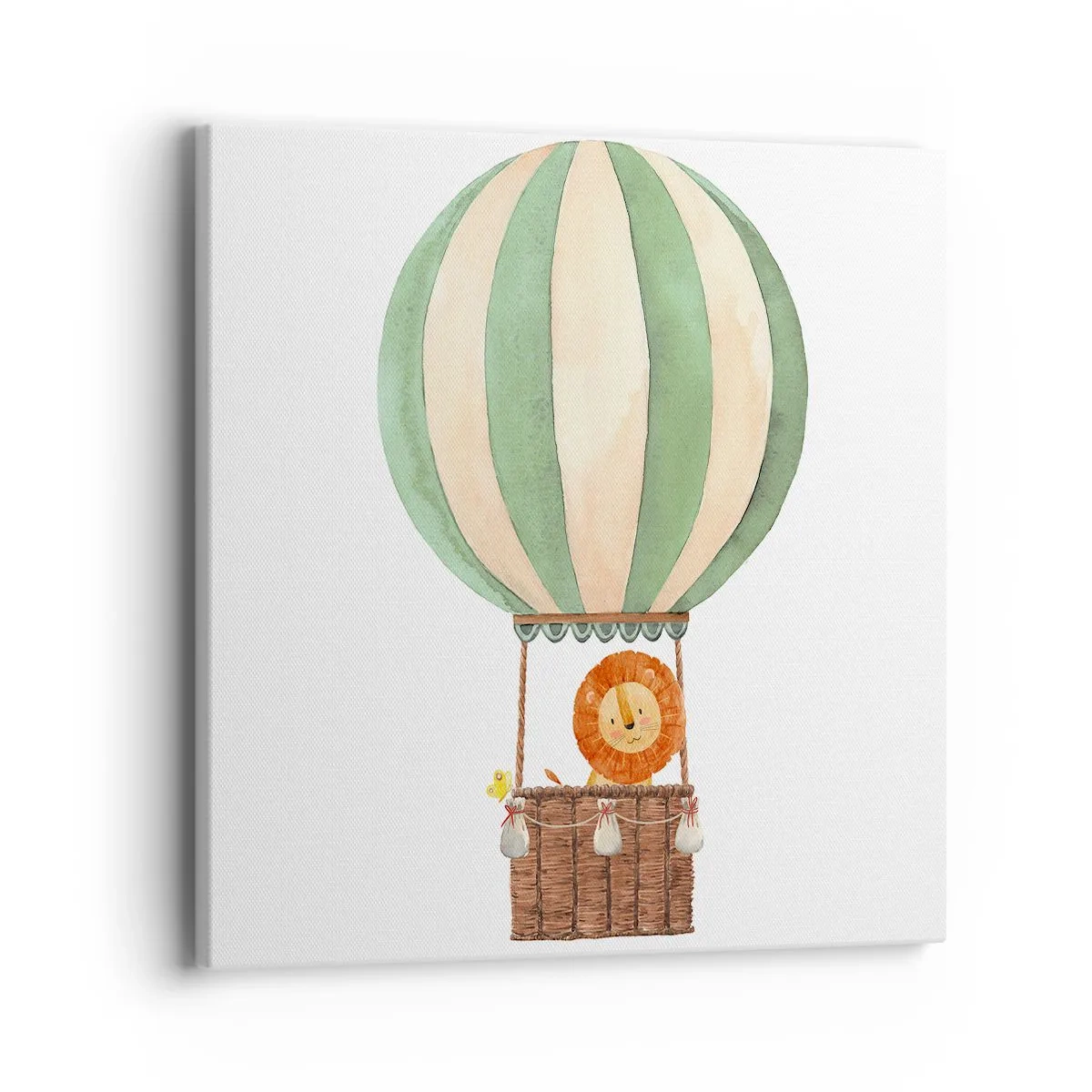 Impression sur toile - Image sur toile - Les voyages de Léon - 40x40 cm