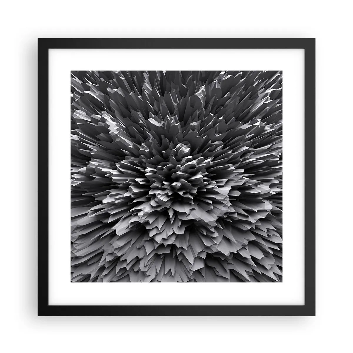 Affiche dans un cadre noir - Poster - Ça ne peut pas être plus dur que ça - 40x40 cm