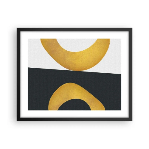Affiche dans un cadre noir - Poster - Avant tout : l’or - 50x40 cm