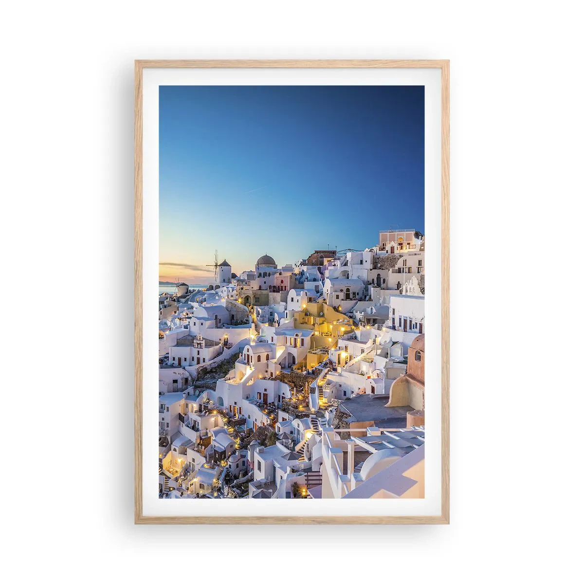 Affiche dans un chêne clair - Poster - L'essence de la grecque - 61x91 cm