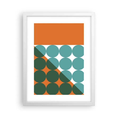 Affiche dans un cadre blanc - Poster - En haut et en diagonale - 30x40 cm