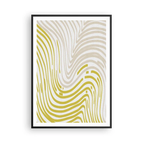 Affiche dans un cadre noir - Poster - Une composition au léger virage - 70x100 cm