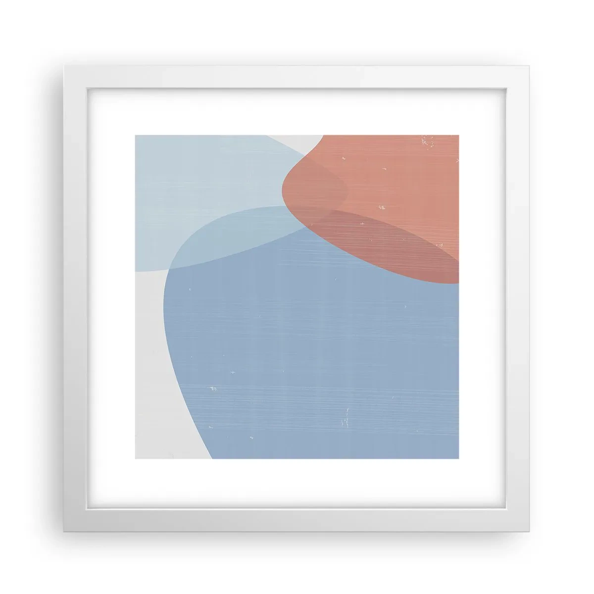 Affiche dans un cadre blanc - Poster - Relations pastel - 30x30 cm
