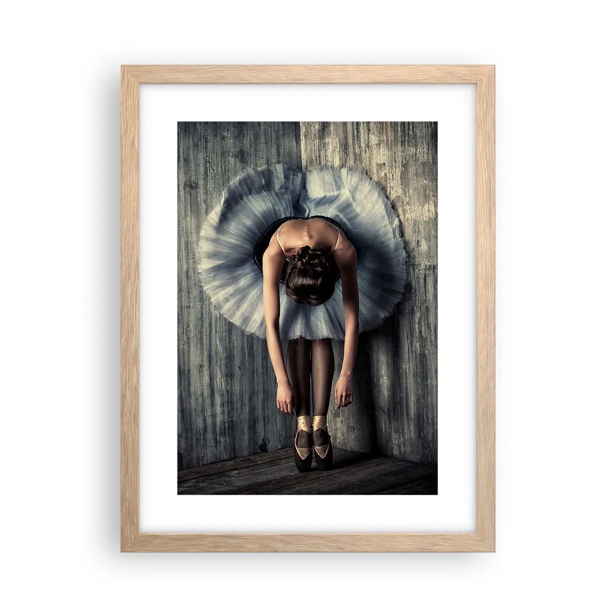 Affiche dans un chêne clair - Poster - Quand la musique s'arrête - 30x40 cm