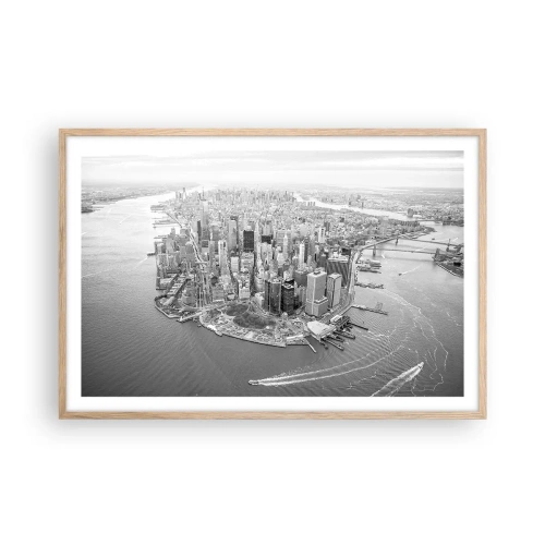 Affiche dans un chêne clair - Poster - Comment ne pas aimer ? - 91x61 cm