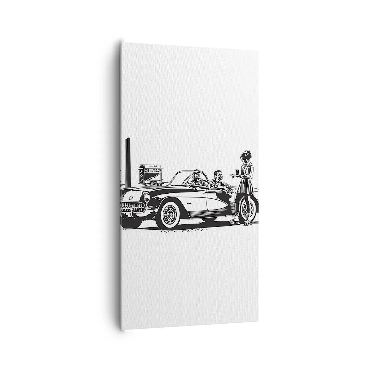 Impression sur toile - Image sur toile - 60's - Amérique insouciante - 65x120 cm