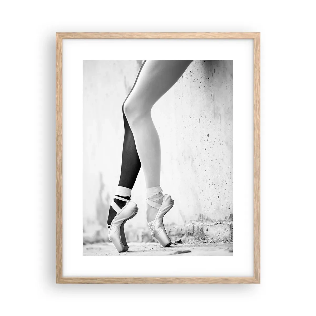 Affiche dans un chêne clair - Poster - Ballerine, voilà ! - 40x50 cm