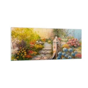 Impression sur verre - Image sur verre - En pleine floraison - 100x40 cm