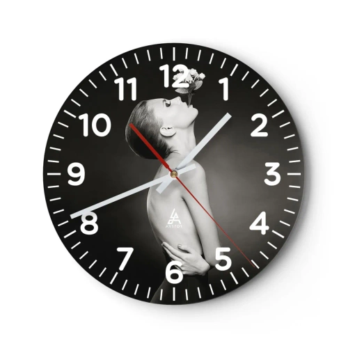 Horloge murale - Pendule murale - Elégance excentrique - 30x30 cm