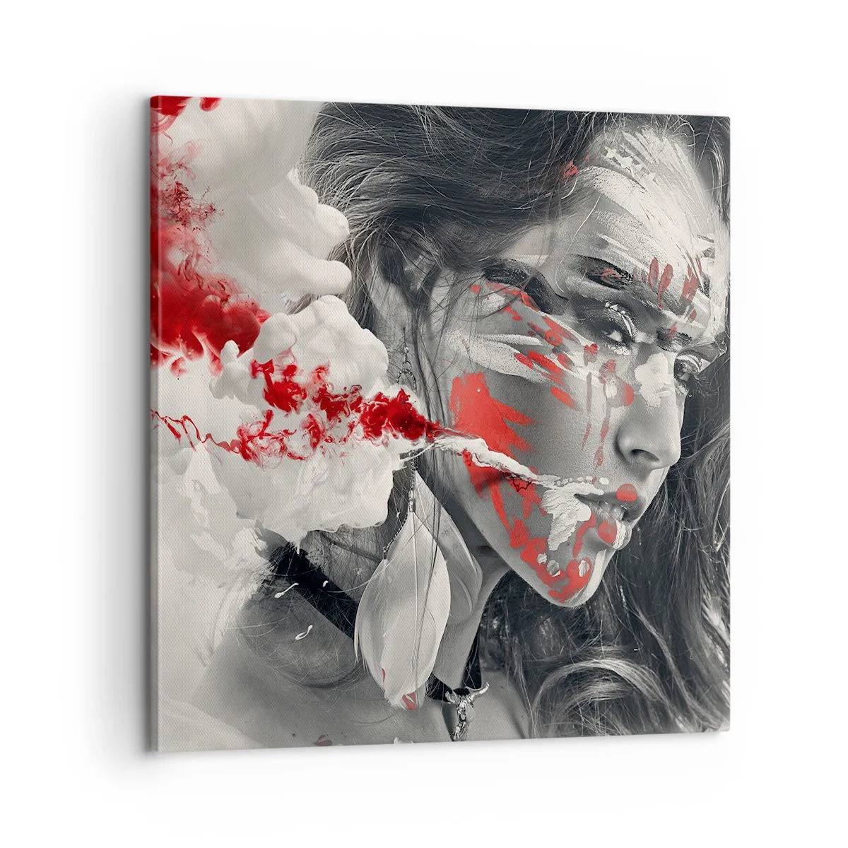 Impression sur toile - Image sur toile - Dans les fumées de l'absurde - 60x60 cm