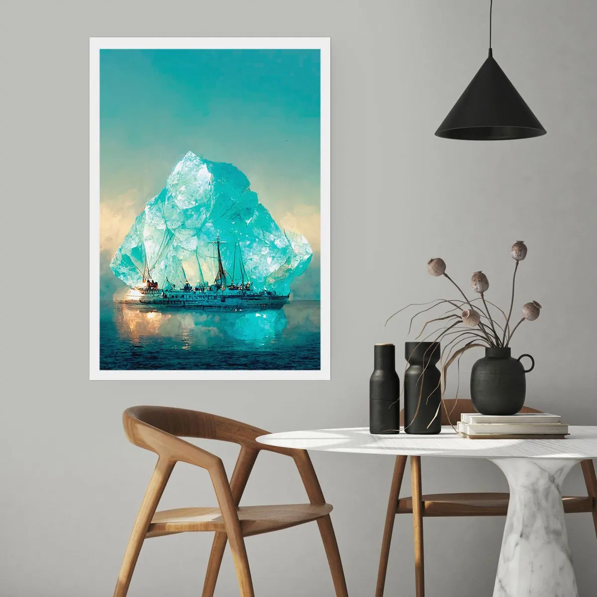 Affiche - Poster - Diamant arctique - 70x100 cm