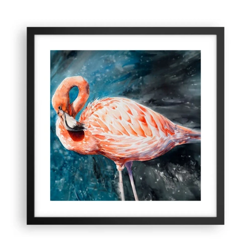 Affiche dans un cadre noir - Poster - Décoratif par nature - 40x40 cm