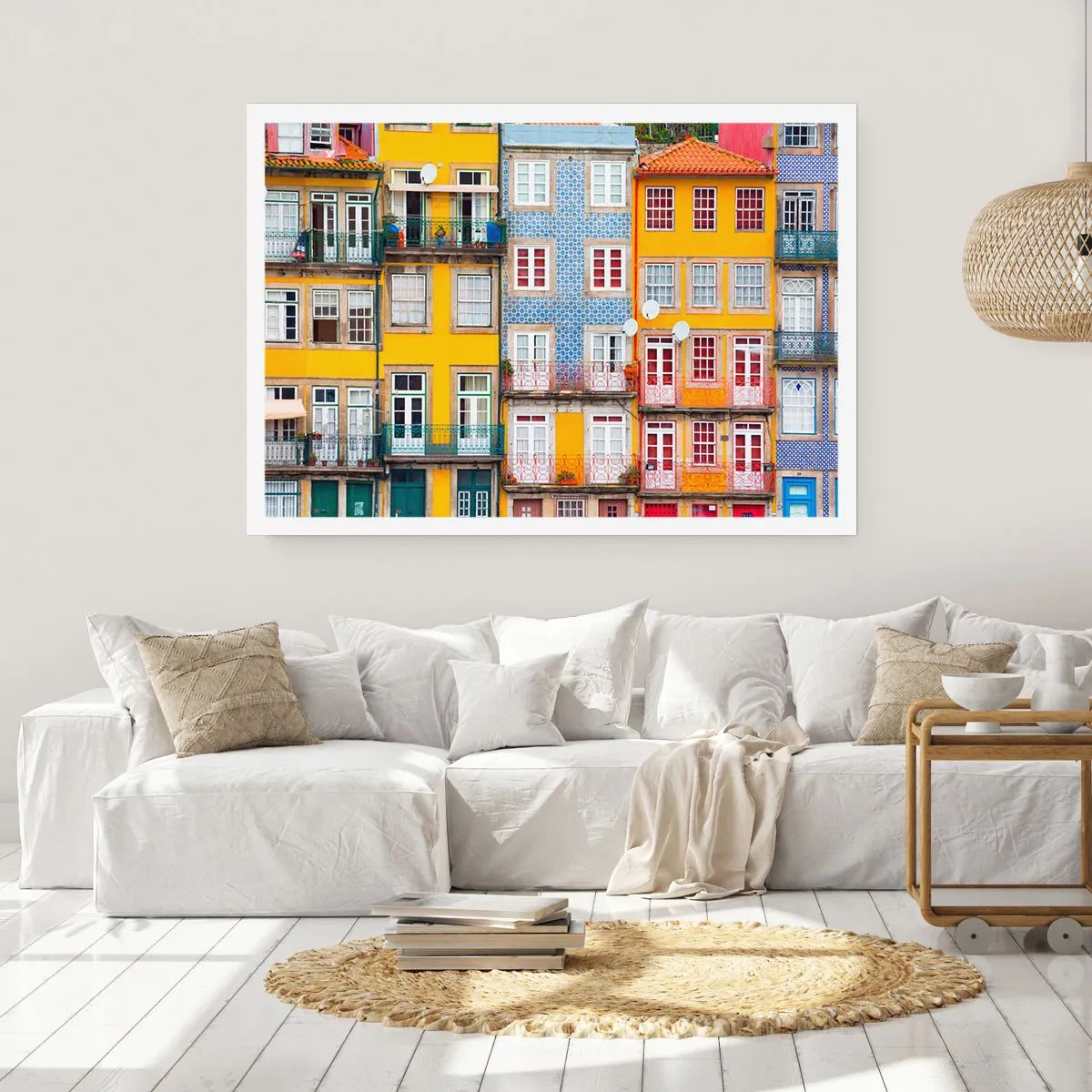 Affiche - Poster - Couleurs de vieille ville - 50x40 cm