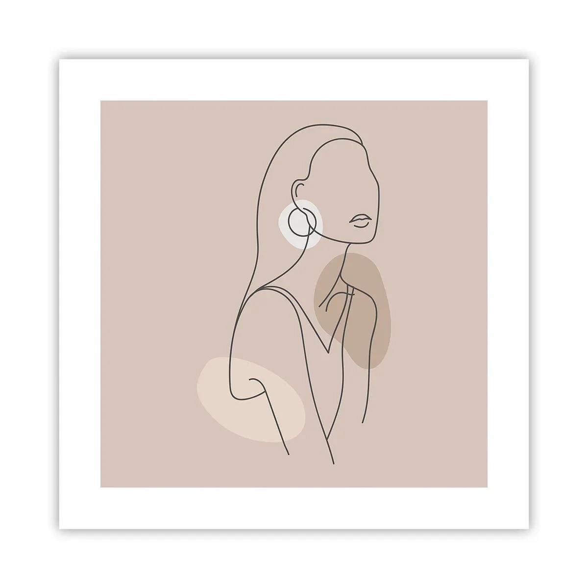 Affiche - Poster - Icone féminin - 40x40 cm