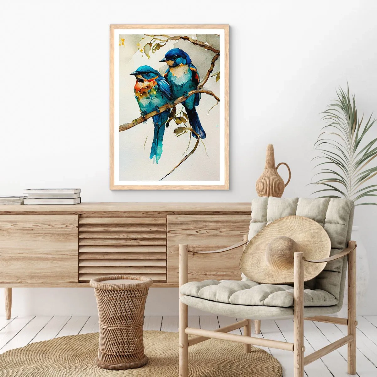 Affiche dans un chêne clair - Poster - A-t-il été offensé ? - 70x100 cm