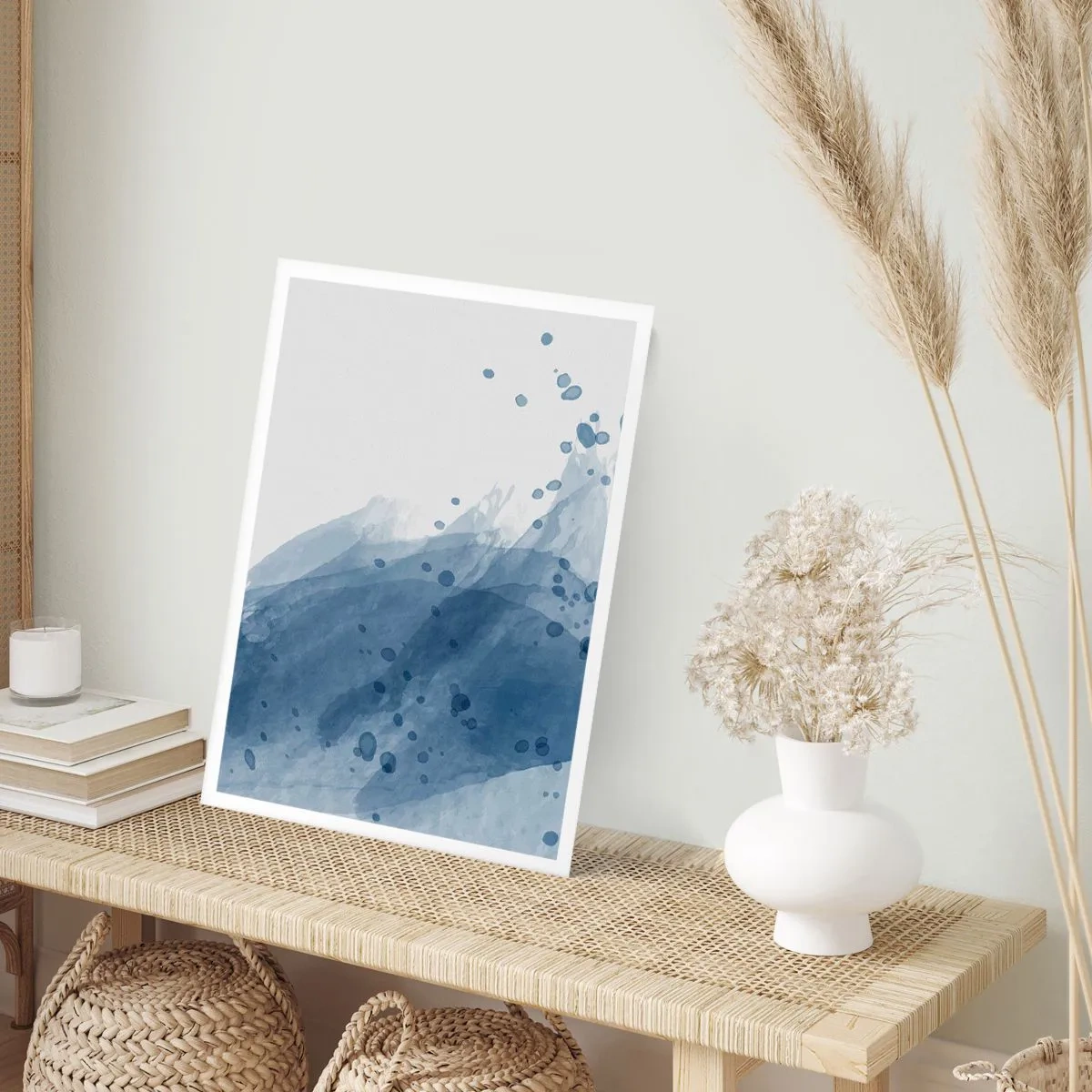 Affiche - Poster - Tulle bleu - 70x100 cm