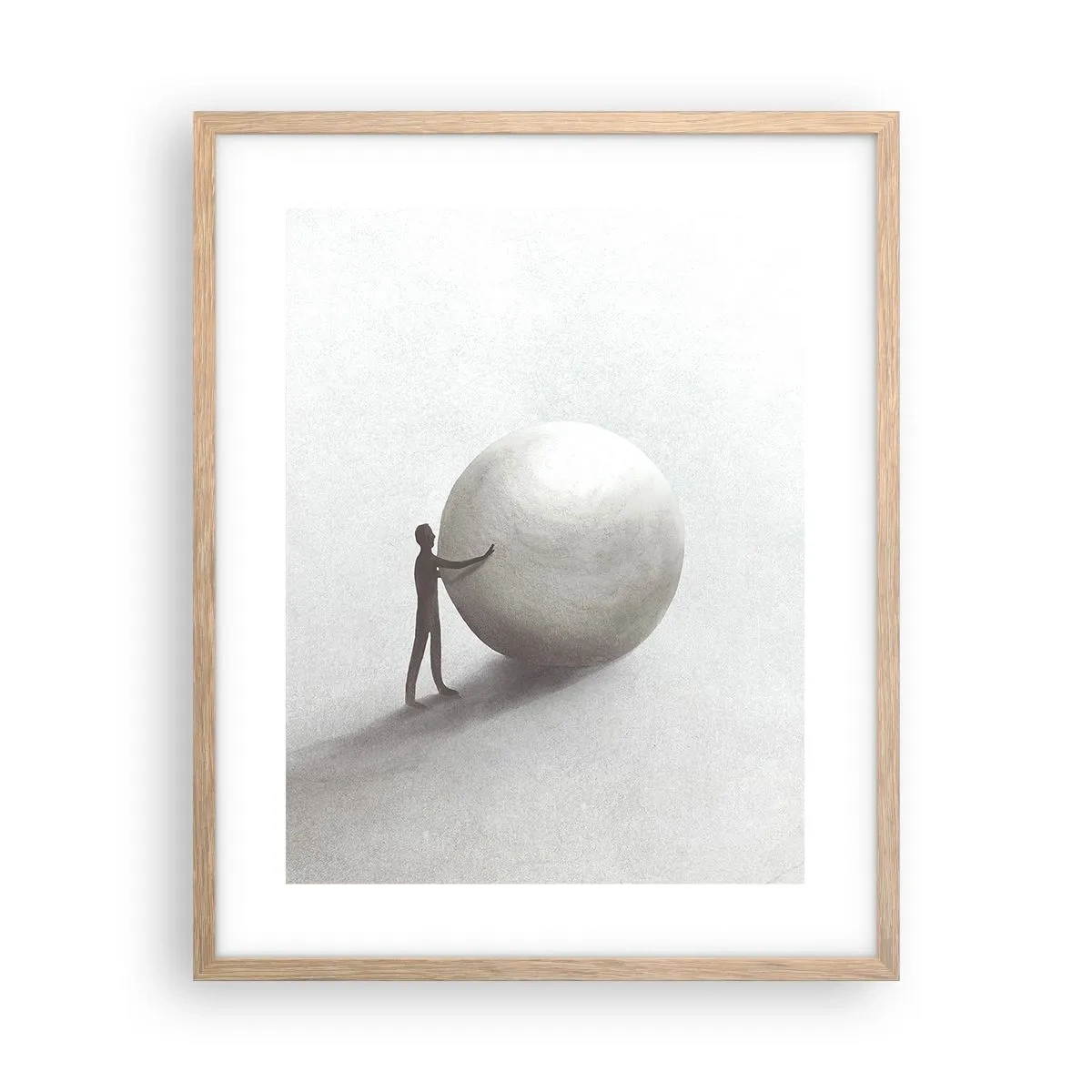Affiche dans un chêne clair - Poster - Jeu de la vie - 40x50 cm