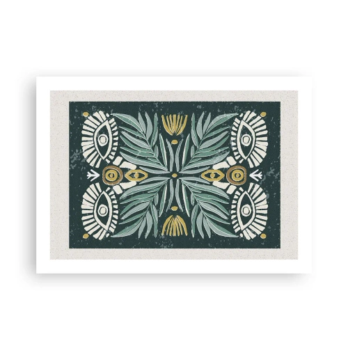 Affiche - Poster - Comme une découpe folklorique - 70x50 cm